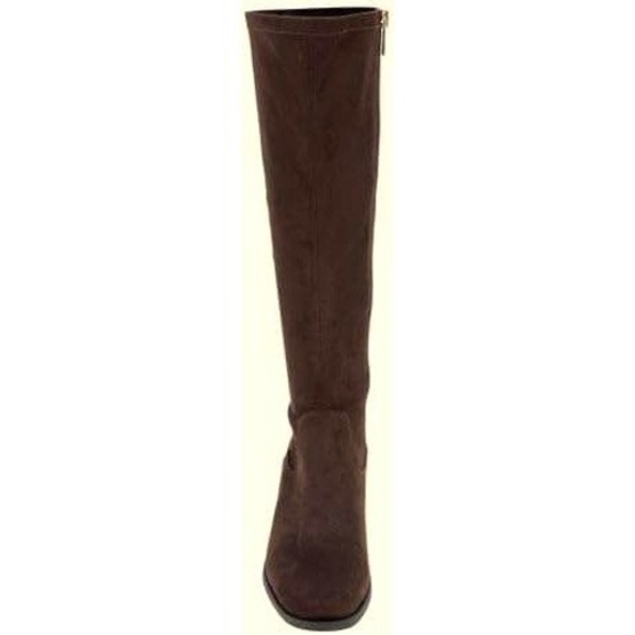 Kenneth Cole Stanford Brown Knee High Soft Stretch Women's Boots - Picture 2 of 6